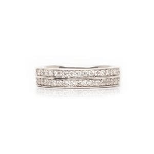 Double Row Diamond Band