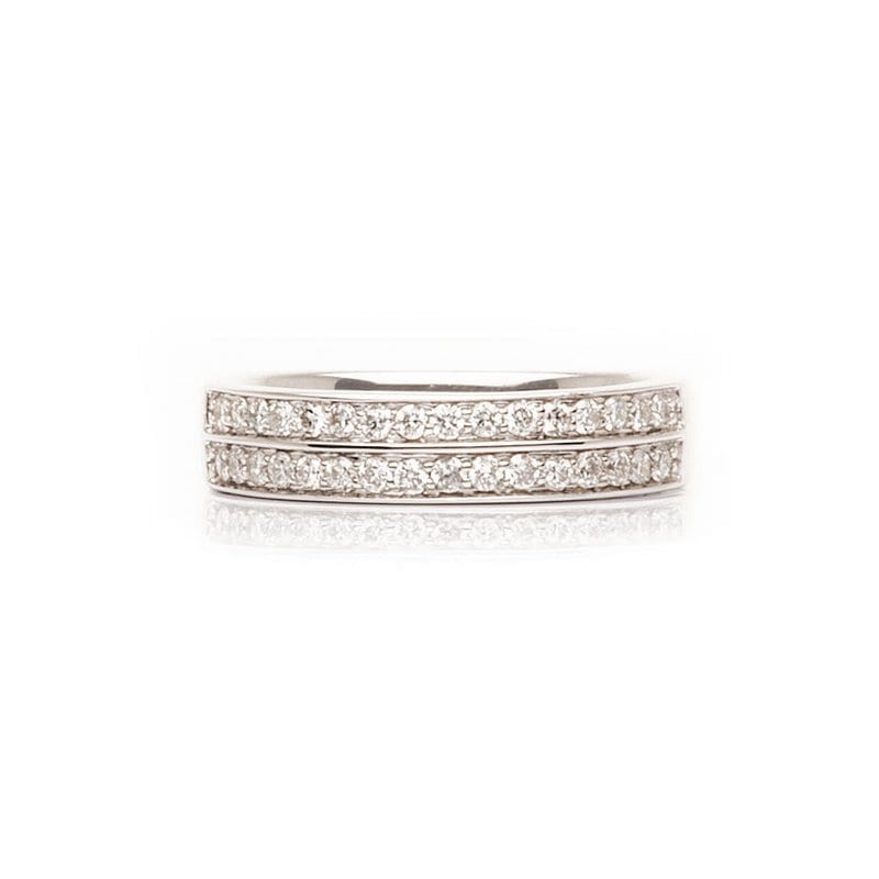 Double Row Diamond Band