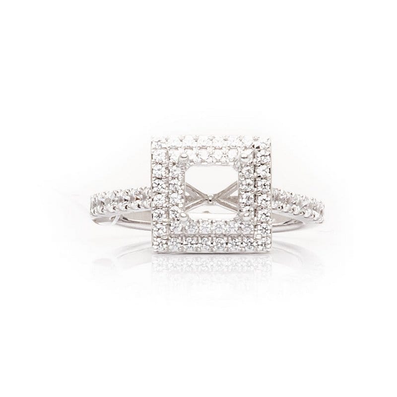 Princess Cut Double Halo